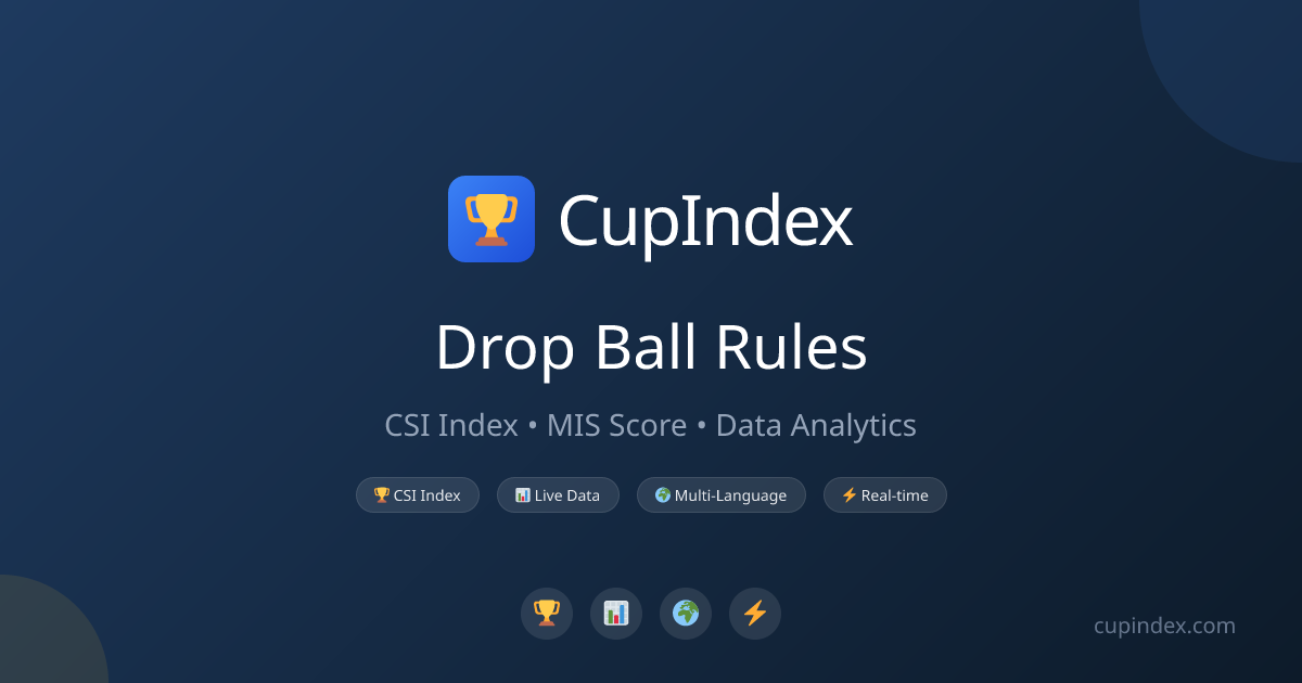 Drop Ball Rules | CupIndex